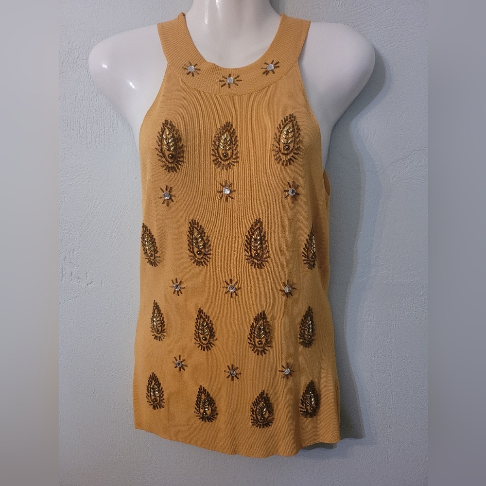 Vintage unique Halter Studded unique Top!
